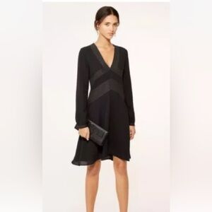 NWT 100% Silk TORY BURCH Varenne Dress Tunic Black Size 14